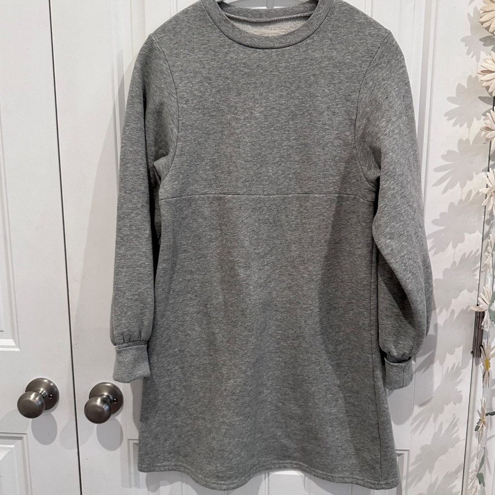 Urban Outfitters Grey Sweatshirt Dress - Size S